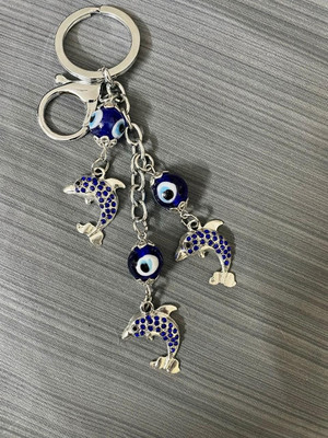 SHRI JI Classy and Beautiful Fish Evil Eye Keychain and Keyring Key Chain