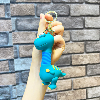 GINOYABROTHERS Cute Cartoon Keychain Silicone Unbrekable 3D Character Keyring for Kids Key Chain