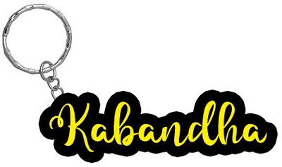 SY Gifts Kabandha Name Black Yellow Name Keychain Key Chain