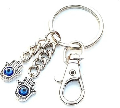 Shilpmart Hamsa hand Bunch Evil Eye Keychain Key Ring for Women Men Key Chain