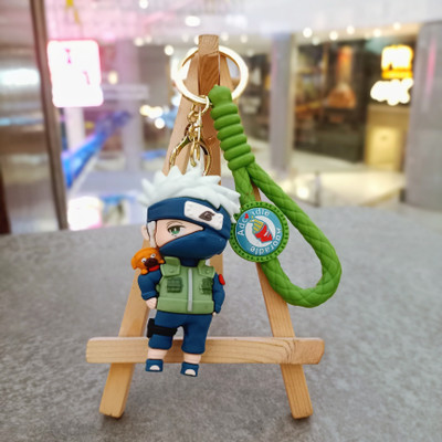 GT Gala Time Kakashi Hatake Sensei Cartoon 3D Rubber Key Chain Metal Key Ring Gift Silicone Key Chain