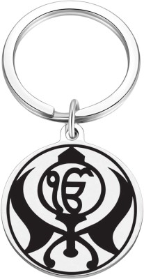 M Men Style Religious Punjabi Sikh Sardar Ek Omkar Khalsa Khanda Keychain Skey2024123 Key Chain