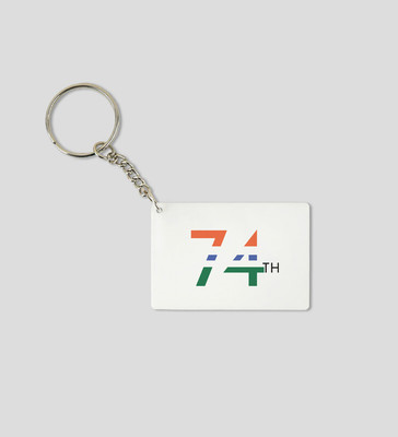 Rushaan Excellent 74 Years White Printed Most Unique Key-Chain For Gifts Key Chain