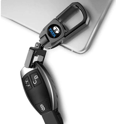 gtrp TATA Silver Color Fob Key Heavy Duty Replacement Logo Keychain04 Key Chain