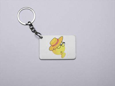 Rushaan I Am a Queen Emoji- Printed Acrylic Keychains(Pack Of 2) Key Chain