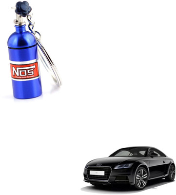 SEMAPHORE NOS Bottle Keychain Pill Box Storage Key Ring Blue for Audi TT Key Chain