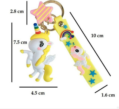 BBG FK_unicorn keychain Cute Little Stars for Kids/Girls/Ladies Unicorn Keychain Key Chain