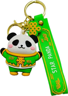 GKM Panda cute 3D keychain with hook and strap Key Chain