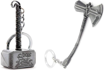 gtrp key Chain-Silver Thor Axe-Hamme Key Chain