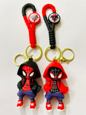 GKM Super Hero SpiderMan combo Keychain With Hook & Loop (Type-3) Key Chain