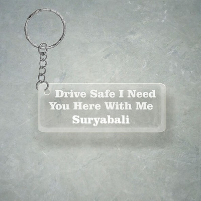 SY Gifts Drive SafeDesign With Suryabali Name Key Chain