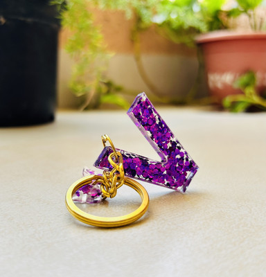 YARA CREATION V Purple Chunks Key Chain