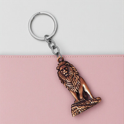 The Men Gift Lion Head Metal Keychain Wild Strength & Power Design Keys ShivKey2025502 Key Chain