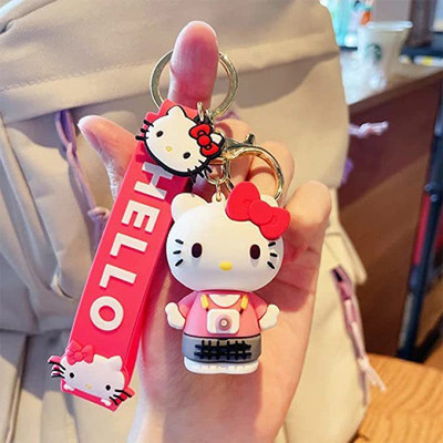 gtrp Cute Action Figure 3D Rubber Silicone Keychain For Car & Bike Gifting Key Chain