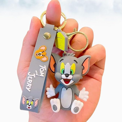 Syshri 3D Cartoon Couple Keychains – Cute Gift for Girls, Boys & Loved Ones Key Chain