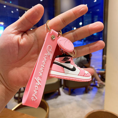 gtrp High Quality Cartoon Basketball Shoes Keychain PVC Soft Rubber Car Key Ring Cha Key Chain