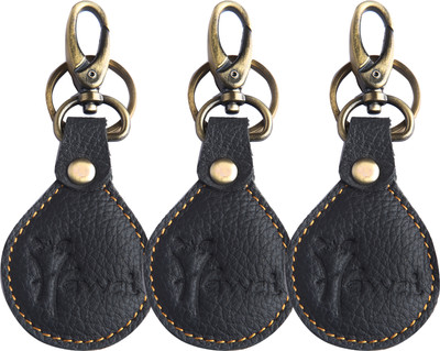HAWAI Leather Keychain Loop with Belt Key Holder Key Chain