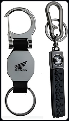 MAG BEE Styling Bike/Keyring Compatible With Honda Combo Pack of 2 Bike/Scooty-Premium Key Chain
