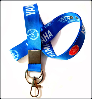 Meeko.com Fabric Id blue tag lanyard for bike and Scooters-A Key Chain