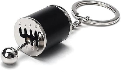 Stadash Auto Part Model Gearbox Keychain - 6-Speed Manual Transmission Shifter Key Ring Key Chain