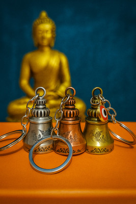 vcom Combo of 3 Guardian Bell Keychain Tibetan Bike Car Key Chain Key Chain