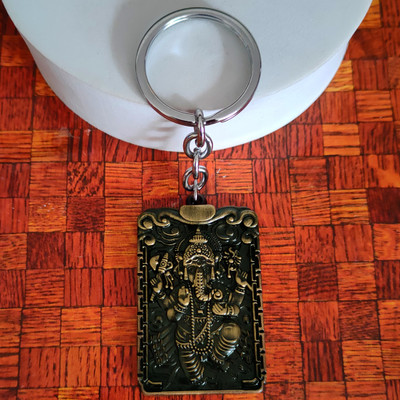 Sullery Shree Shiv Putra Shree Ganesh Double Side Keychain and Keyring SulleryKey202226 Key Chain