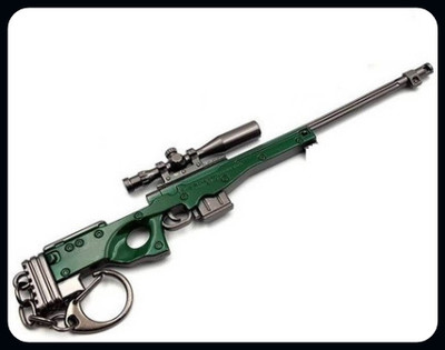 BBG BBG_AWM with 8X Scope - Green - 12CM - PUBG-A Key Chain