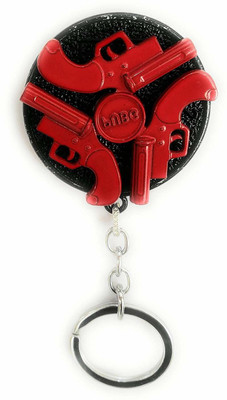 gtrp key Chain-key-Red-Gun-Roteting-Spinning-Metal-PUBG Key Chain