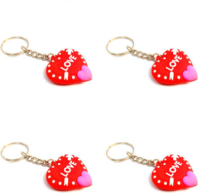 SHIVRAJ Valentine kcheart(oneheart-(4pcs) Key Chain
