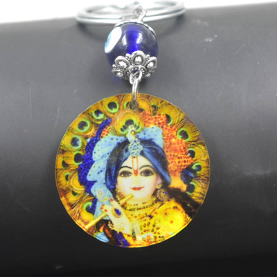 AFH Lord Bal Gopal Religious Evil Eye Charm Keychain for Men and Women Key Chain