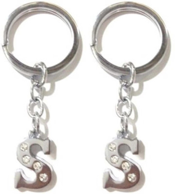 Meeko.com Alphabet double s letter key chain for boys girls men women name Key Chain
