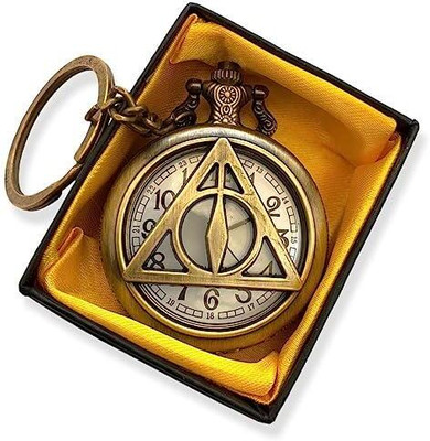GKM Harry Potter Triangle Logo theme pocket watch keychain for boys/girls Key Chain
