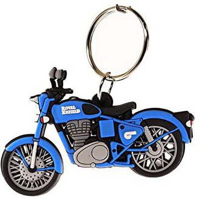 Meeko.com Royal Enfield Blue Bullet Bike key chain Key Chain
