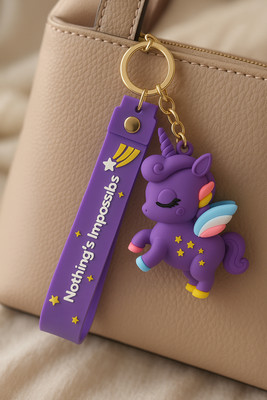 Nimo Enterprises 1 Unicorn Keychain With Rainbow Key Chain