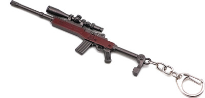 Rolimoli Metal Mini 14 Pubg Gun Keychain | Keyring Key Chain