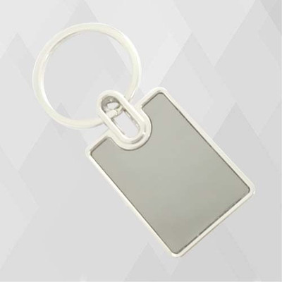 LIVAM UNIQUE black silver square Key Chain