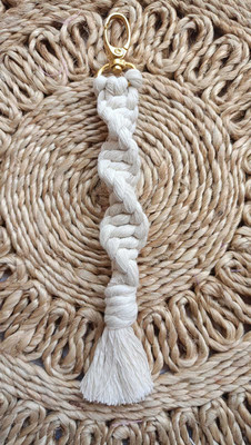 Kalasri Macrame Spiral Key Chain