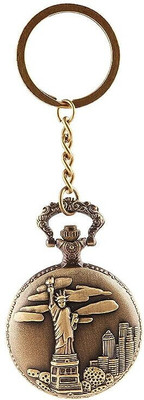 BBG FK_Statue of Liberty high quality bronze metal pocket watch keychain Key Chain
