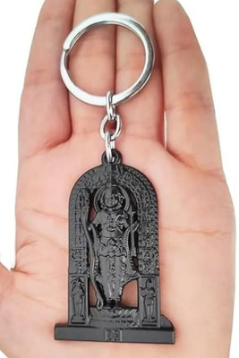 MISMIL Double sided design Ayodhya shree Ram Lalla idol metal Key Chain