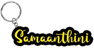 SY Gifts Samaanthini Name Black Yellow Name Keychain Key Chain