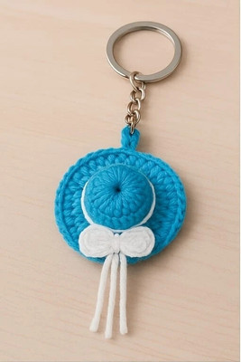 GAURAV ENTERPRISES Crochet Hat Keychain set of 2 ,Handcrafted Cotton Yarn Key Chain
