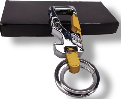 GIKH KeyChain_Stylish double ring hook metel cars bike etc Key Chain