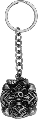 Sullery Biker jewellery VikingSkull Head On Snake Sullerykey2022266 Key Chain