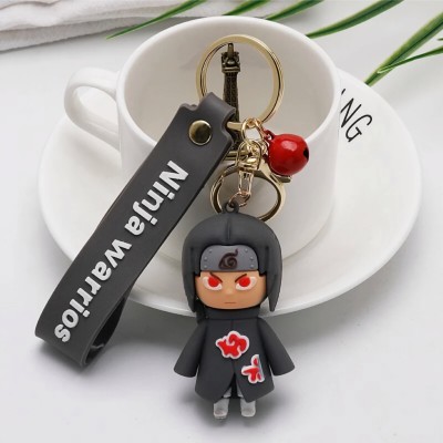 AEETZ 3D Cute Cartoon Rubber Anime Keychains With Wristband & Pendant,for Girls& Boys Key Chain