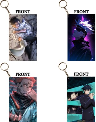 Hariyaali Enterprises LLP Jujutsu Kaisen TOJI GOJO SUKUNA MEGUMI Unique Style 4 pcs Combo Key Chain