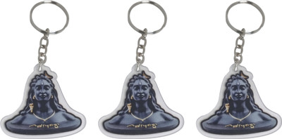 BLESSINGS Set Of 3 Adiyogi Acrylic Key Chain