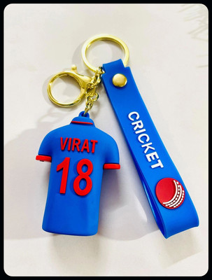 Jainzon Indian Cricketer Virat Kohli Jersey No 18 3D pvc keychain-S675 Key Chain