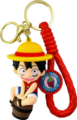 Kraft Crate Monkey D. Luffy Inspired - 2 3D Rubber Keychain | One Piece Anime Collectibles | Key Chain