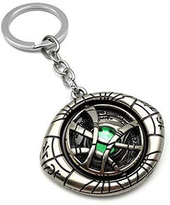 CRAZYGOL Avenger Doctor Silver Strange Eye of Agamotto Keychain Key Chain