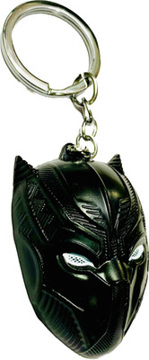 GKM Marvel Avengers Black Panther face metal highquality keychain for boys Key Chain
